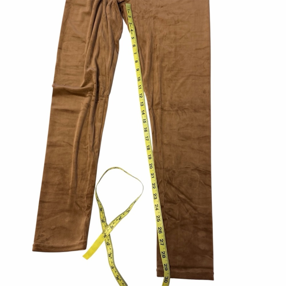New Mix Velour Leggings Lot Of 2 Women’s 2X/3X Brown Tan Cozy Soft Comfy Relax - Picture 13 of 13